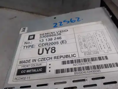 Автозапчастина б/у аудіо система / радіо cd для opel vectra c ranchera familiar (z02) 1.9 cdti (f35) посилання на oem iam 13138246 a2c53057675 siemens vdo 