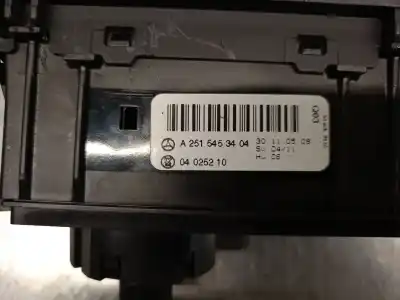 Автозапчастина б/у управління світлом для mercedes-benz clase r (w251, v251) r 320 cdi 4-matic (251.125) посилання на oem iam a2515453404 04025210 