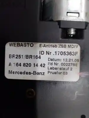 Автозапчастина б/у електричний дах для mercedes-benz clase r (w251, v251) r 320 cdi 4-matic (251.125) посилання на oem iam a2517800029  a1647800229