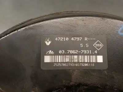 Автозапчастина б/у гальмівний серво для dacia duster (hm_) 1.6 sce 115 (hmm1) посилання на oem iam 472104797r 03786279314 ate 460114996r