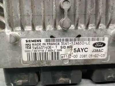 Second-hand car spare part ecu engine control for ford fiesta v (jh_, jd_) 1.4 tdci oem iam references 3s6112a650lc  3s6112a650lc