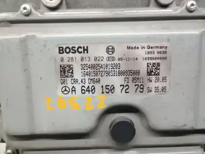 Автозапчасти б/у блок управления двигателем за mercedes-benz clase a (w169) a 180 cdi (169.007, 169.307) ссылки oem iam a6401507279 0281013022 bosch a6401507279