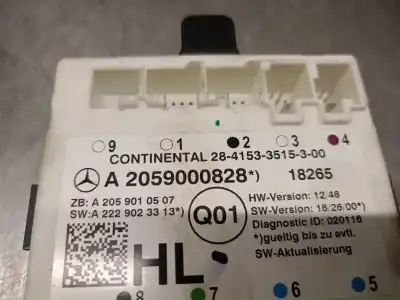 Автозапчасти б/у закрытый распределительный щит за mercedes-benz glc (x253) 220 d 4-matic (253.905, 253.903) ссылки oem iam a2059000828  a2059000828