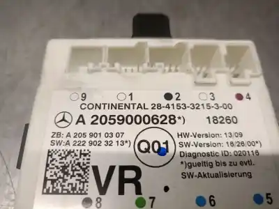 Автозапчасти б/у закрытый распределительный щит за mercedes-benz glc (x253) 220 d 4-matic (253.905, 253.903) ссылки oem iam a2059000628  a2059000628