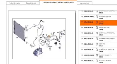 Автозапчасти б/у трубы кондиционирования воздуха за mercedes-benz glc (x253) 220 d 4-matic (253.905, 253.903) ссылки oem iam a2138302502  a2138302502