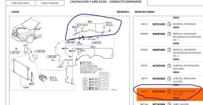 Автозапчасти б/у трубы кондиционирования воздуха за toyota c-hr (_x1_) 1.8 hybrid (zyx10_, zyx11_) ссылки oem iam 88707f4020  