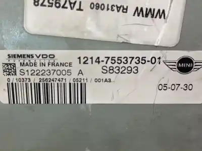 Second-hand car spare part ecu engine control for mini mini (r50, r53) one oem iam references 12147553735  12147553735