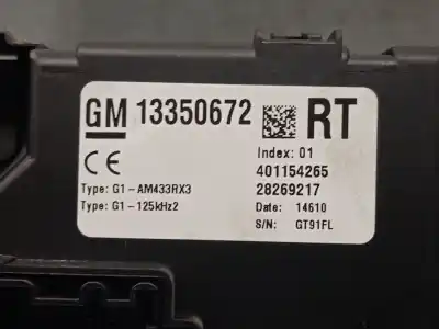 İkinci el araba yedek parçası röle/sigorta kutusu için opel corsa d (s07) 1.3 cdti (l08, l68) oem iam referansları 13350672  