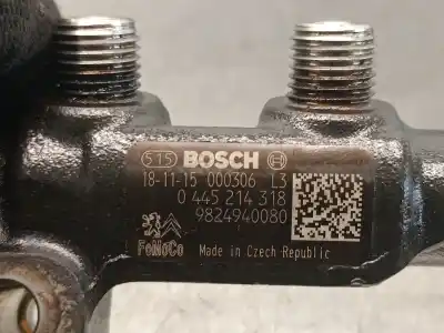 Second-hand car spare part distributor pipe for citroen jumpy furgón (v_) 1.6 bluehdi 115 oem iam references 9824940080 0445214318 bosch 9804776780