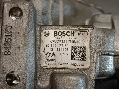 Second-hand car spare part injection pump for citroen jumpy furgón (v_) 1.6 bluehdi 115 oem iam references 9811347380 0445010739 bosch 9811347380