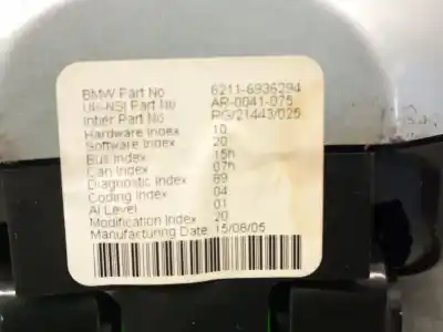 Second-hand car spare part dashboard for mini mini (r50, r53) one oem iam references 62116936294  62116936294