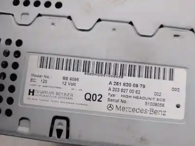 Pezzo di ricambio per auto di seconda mano display multifunzione per mercedes clase r (w251, v251) r 320 cdi 4-matic (251.125) riferimenti oem iam a2518200979  a2518200979