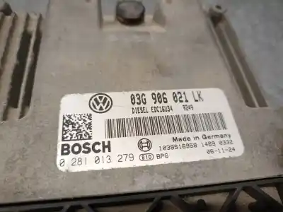 Second-hand car spare part ecu engine control for seat leon (1p1) 1.9 tdi oem iam references 03g906021lk 0281013279 bosch 
