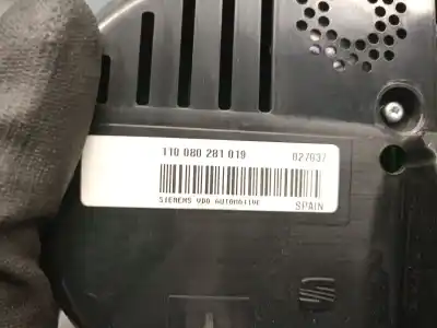 Peça sobressalente para automóvel em segunda mão quadrante por seat leon (1p1) 1.9 tdi referências oem iam 1p0920840c 110080281019 siemens vdo 1p0920840cx