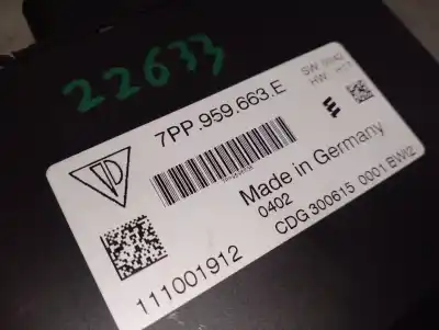 Peça sobressalente para automóvel em segunda mão módulo eletrônico por porsche cayenne (92a) 4.2 s diesel referências oem iam 7pp959663e 111001912 