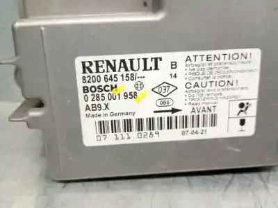 Автозапчасти б/у блок управления подушками безопасности за renault clio iii (br0/1, cr0/1) 1.5 dci (c/br0g, c/br1g) ссылки oem iam 8200645158 0285001958 bosch 8200645158
