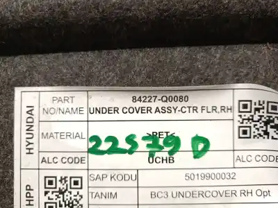 Second-hand car spare part sump guard for hyundai i20 iii (bc3, bi3) 1.0 t-gdi oem iam references 84227q0080 cesta 50 - campa 84227q0080
