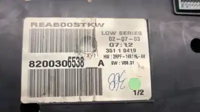 Автозапчасти б/у приборная доска за renault megane ii sedán (lm0/1_) 1.9 dci (lm0g, lm1g, lm2c) ссылки oem iam 8200306538  8200462283
