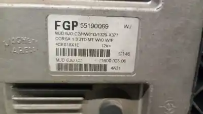 Second-hand car spare part ecu engine control for opel corsa c (x01) 1.3 cdti (f08, f68) oem iam references 55190069  55190069