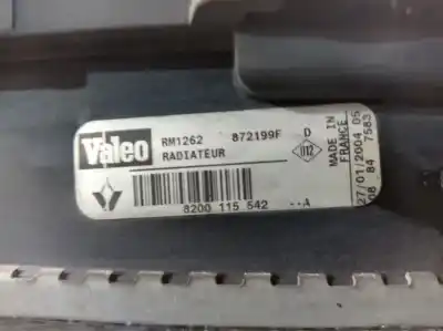 Автозапчастина б/у водяний радіатор для renault megane ii (bm0/1_, cm0/1_) 1.9 dci (bm0g, cm0g) посилання на oem iam 8200115542a 872199fd valeo 8200115542