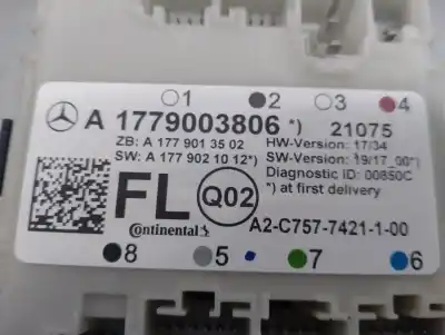 Автозапчасти б/у закрытый распределительный щит за mercedes-benz gla (h247) gla 200 d 4-matic (247.713) ссылки oem iam a1779003806  a1779003806