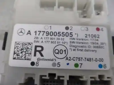 Автозапчасти б/у закрытый распределительный щит за mercedes-benz gla (h247) gla 200 d 4-matic (247.713) ссылки oem iam a1779005505  a1779005505