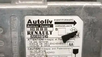 Pièce détachée automobile d'occasion boitier de commande d'airbag pour renault megane ii sedán (lm0/1_) 1.9 dci (lm0g, lm1g, lm2c) références oem iam 8200337245 603988800 autoliv 