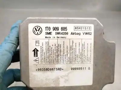 Автозапчастина б/у блок управління подушками безпеки для vw touran (1t1, 1t2) 2.0 tdi посилання на oem iam 1t0909605 5wk43150 