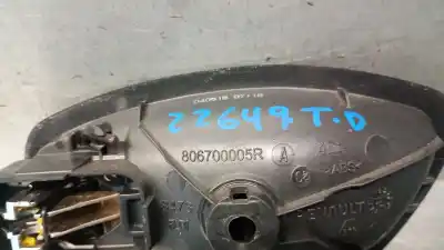 Автозапчастина б/у внутрішня задня права ручка для renault captur i (j5_, h5_) 0.9 tce 90 посилання на oem iam 806700005r  806701025r