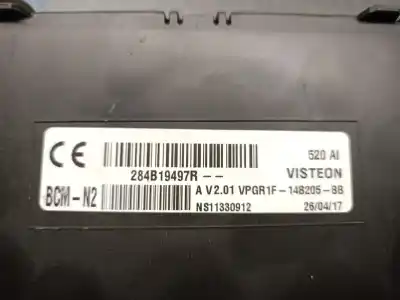 Автозапчастина б/у реле/запоперівник для renault kangoo / grand kangoo ii (kw0/1_) 1.5 dci 110 (kw06, kw12) посилання на oem iam 284b19497r  