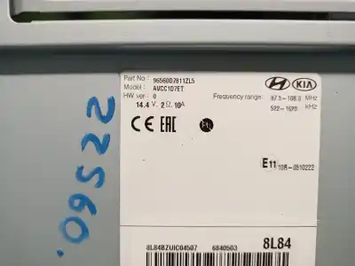 Автозапчастина б/у багатофункційний дисплей для hyundai tucson (tl, tle) 1.6 crdi посилання на oem iam 96560d7811zl5  96560d7811zl5