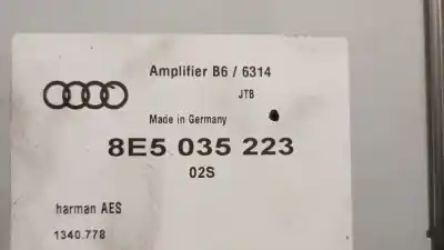 Автозапчастина б/у антенний підсилювач для audi a4 b6 (8e2) 1.8 t посилання на oem iam 8e5035223d  
