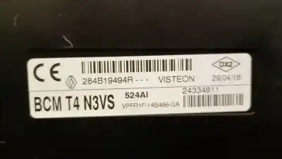 Автозапчастина б/у електронний модуль для renault captur i (j5_, h5_) 0.9 tce 90 посилання на oem iam 284b19494r  284b19494r