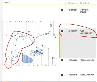 Автозапчасти б/у трубы кондиционирования воздуха за renault captur i (j5_, h5_) 0.9 tce 90 ссылки oem iam 924404971r  924404971r