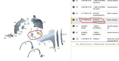 Автозапчастина б/у передній бампер підсилення для mercedes-benz gla (h247) gla 200 d 4-matic (247.713) посилання на oem iam a1778802200  a1778802200