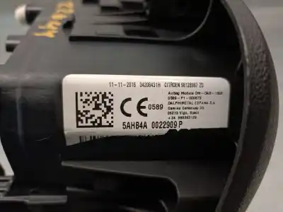 Автозапчастина б/у передня ліва подушка безопасности для citroen c3 iii (sx) 1.2 vti 82 посилання на oem iam 9812897zd 34208431h autoliv 98128997zd