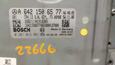 Second-hand car spare part ecu engine control for mercedes-benz clase r (w251, v251) r 320 cdi 4-matic (251.022, 251.122) oem iam references a6421506577 0281013951 bosch a6421506577