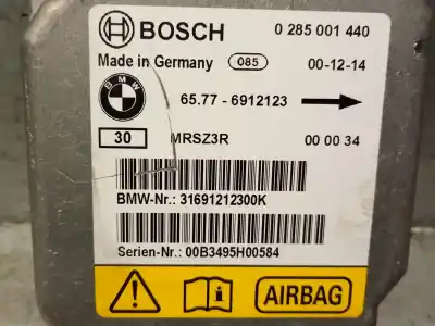 Peça sobressalente para automóvel em segunda mão centralina de airbag por bmw 3 touring (e46) 330 d referências oem iam 65776912123 0285001440 bosch 65776912123