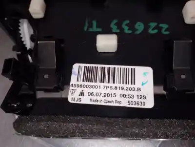 Peça sobressalente para automóvel em segunda mão grelha de ventilação tablier por porsche cayenne (92a) 4.2 s diesel referências oem iam 7p5819203b  958819203