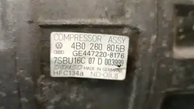 Автозапчастина б/у компресор кондиционера для audi a6 c5 (4b2) 2.4 посилання на oem iam 4b0260805b 4472008176 denso 4b0260805b