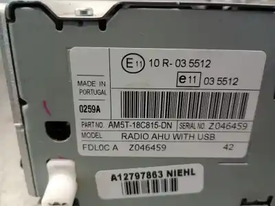 Second-hand car spare part audio system / radio cd for ford fiesta vi (cb1, ccn) 1.25 oem iam references am5t18c815dn  2025284