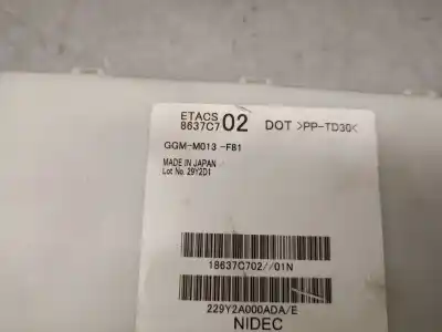 Автозапчасти б/у электронный модуль за mitsubishi mirage / space star vi fastback (a0_a) 1.2 ссылки oem iam 8637c702  