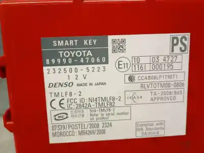 Pezzo di ricambio per auto di seconda mano modulo elettronico per toyota prius (nhw30) executive riferimenti oem iam 8999047060  8999047060