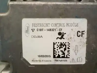 Gebrauchtes Autoersatzteil steuergerät airbag zum ford fiesta vi (cb1, ccn) 1.25 oem-iam-referenzen c1bt14b321cf  c1bt14b321cf