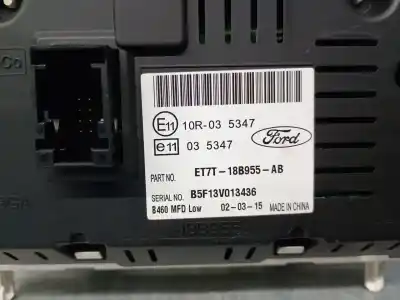 Peça sobressalente para automóvel em segunda mão display gps / multimídia por ford fiesta vi (cb1, ccn) 1.25 referências oem iam et7t18b955ab  et7t18b955ab
