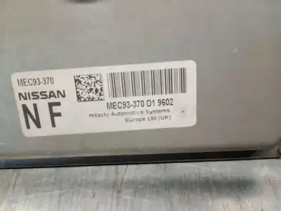 Second-hand car spare part ecu engine control for nissan qashqai / qashqai +2 i (j10, nj10, jj10e) 2.0 oem iam references mec93370d1  mec93370d1