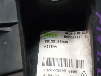 Автозапчасти б/у левая противотуманная фара за nissan qashqai / qashqai +2 i (j10, nj10, jj10e) 2.0 ссылки oem iam 261558990a  b6a558990a