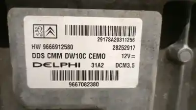Second-hand car spare part ecu engine control for citroen c8 (ea_, eb_) 2.0 hdi 135 oem iam references 9666912580  