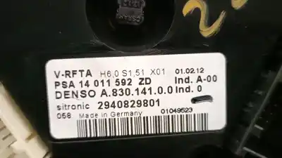Peça sobressalente para automóvel em segunda mão comando de sofagem (chauffage / ar condicionado) por citroen c8 (ea_, eb_) 2.0 hdi 135 referências oem iam 14011592zd a83014100 denso 