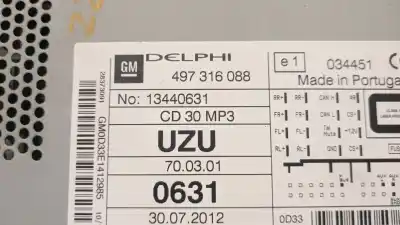 Pezzo di ricambio per auto di seconda mano impianto audio / radio cd per opel corsa d (s07) 1.3 cdti (l08, l68) riferimenti oem iam 13440631  1779285